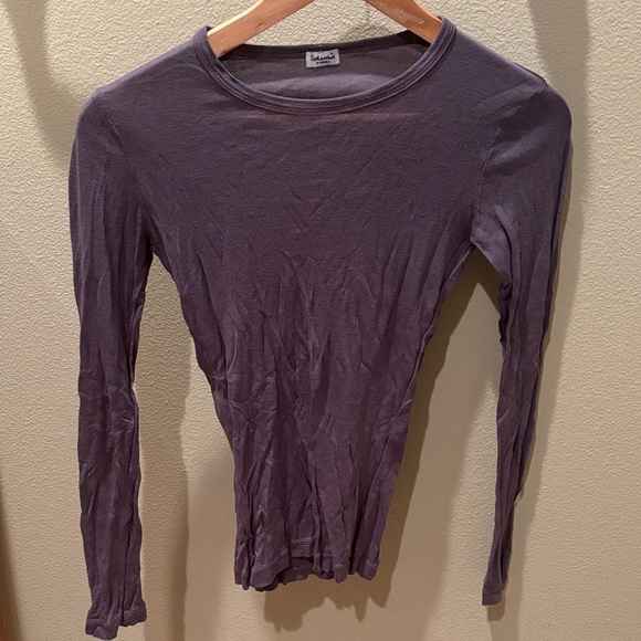 Splendid Lavender Long Sleeve Tee - Picture 2 of 10